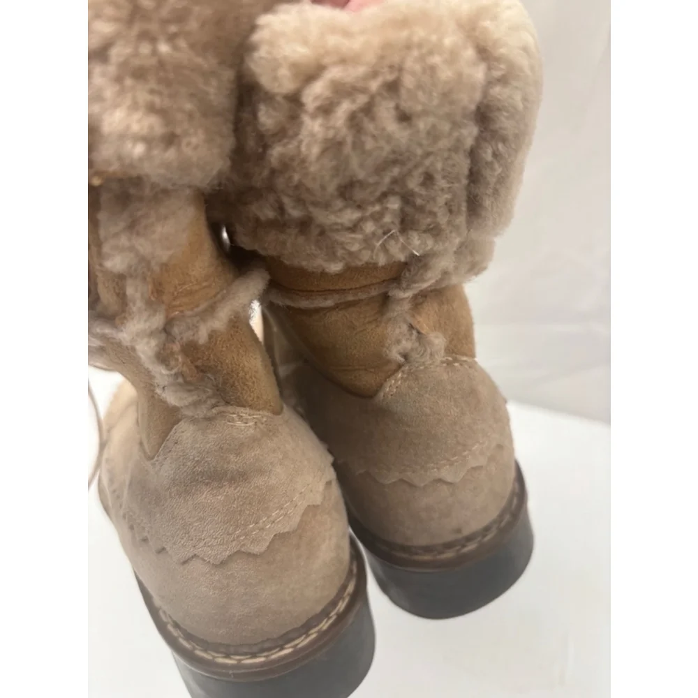 Women's Blondo Beige Suede Boots Size 6.5
